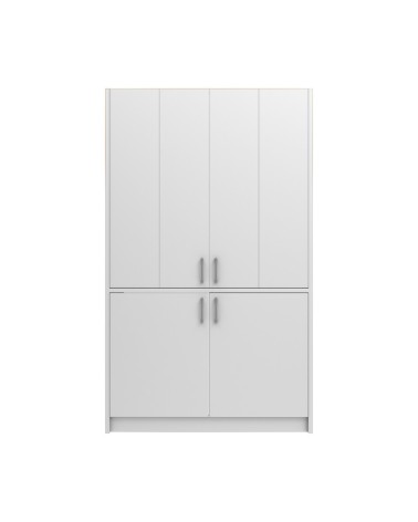 Cucina monoblocco Fold Evolution struttura e ante a libro bianco