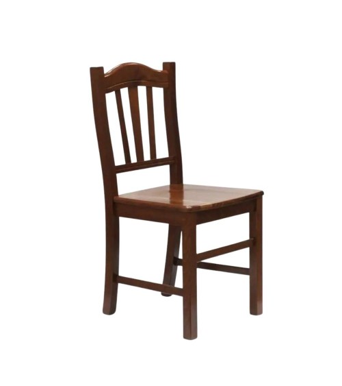 Sedia in legno con seduta in massello Silvana set 2 pezzi