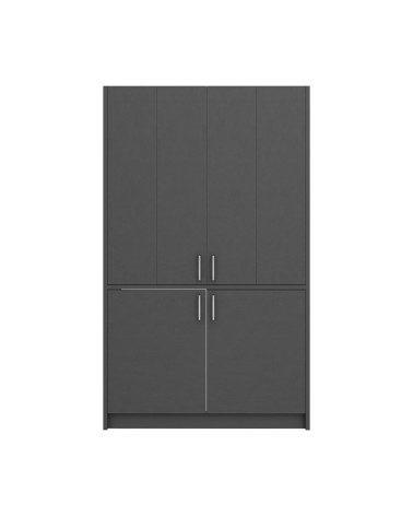 Cucina monoblocco Fold Evolution struttura e ante a libro antracite