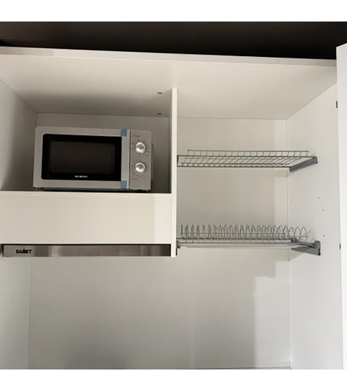 Cucina monoblocco Fold Evolution struttura e ante a libro antracite