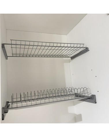 Cucina monoblocco Fold Evolution struttura e ante a libro antracite