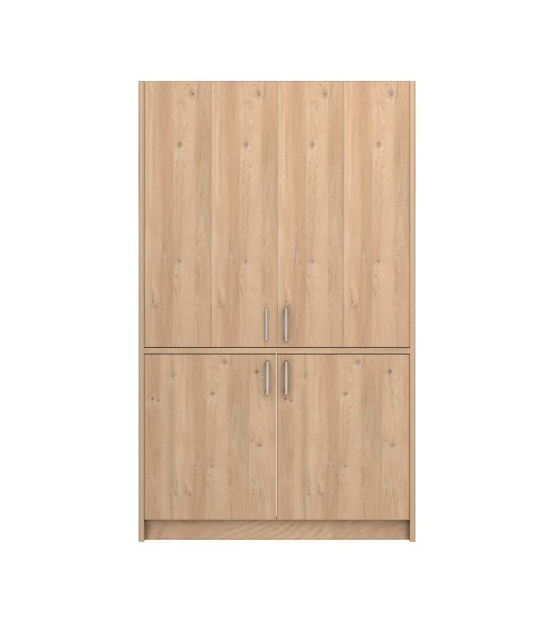 Cucina monoblocco Fold Evolution struttura e ante a libro rovere