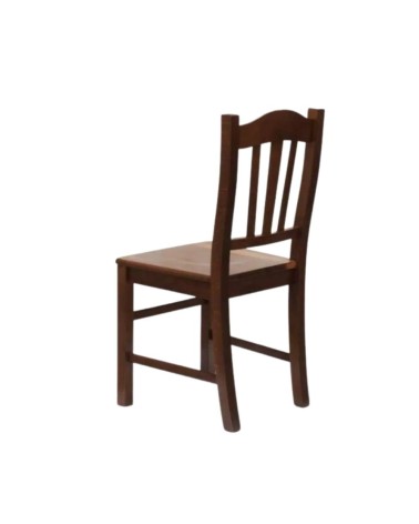 Sedia in legno con seduta in massello Silvana set 2 pezzi