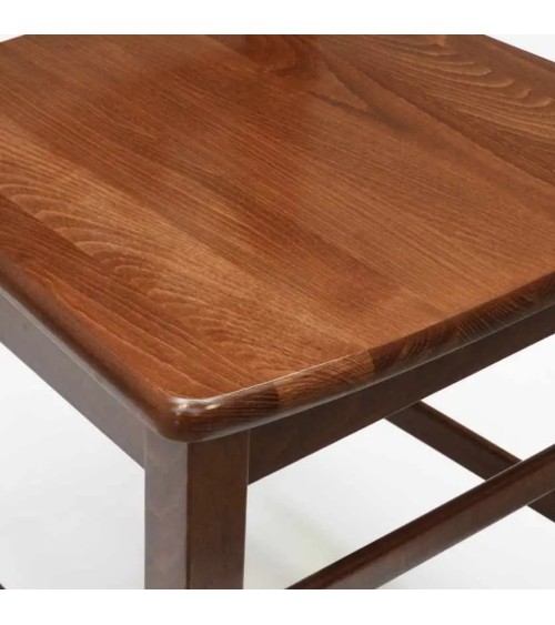 Sedia in legno con seduta in massello Silvana set 2 pezzi