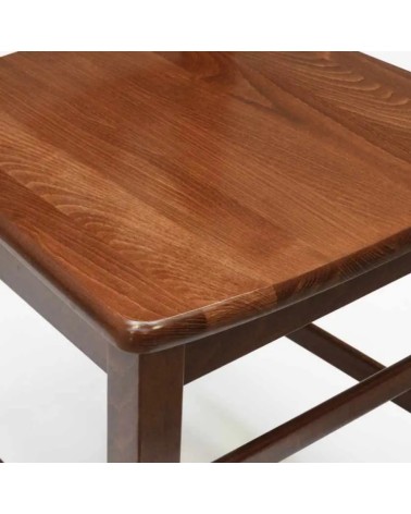 Sedia in legno con seduta in massello Silvana set 2 pezzi