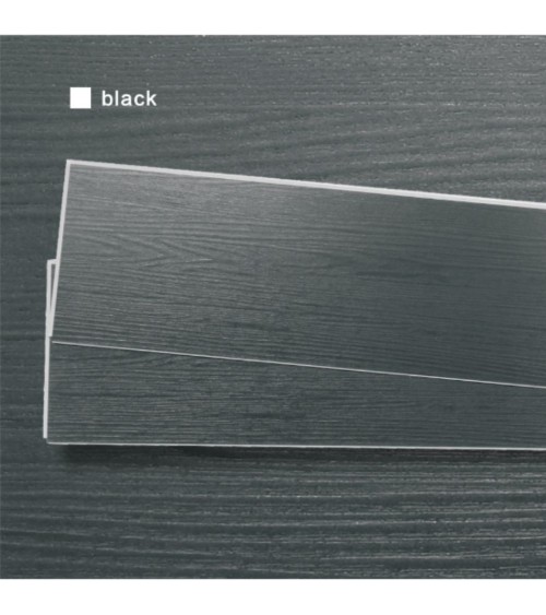 Pavimento in SPC 1220x181x5.0 mm. colore nero