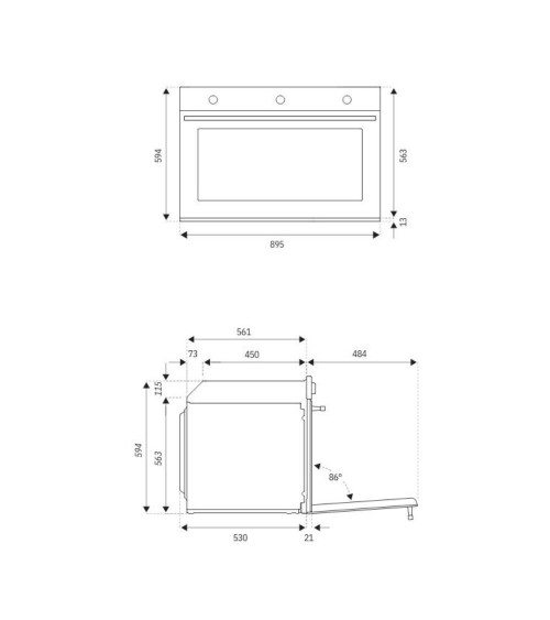 Forno da incasso Bertazzoni F909PROEKN multifunzione elettrico 9 funzioni colore carbonio classe A