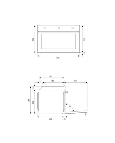 Forno da incasso Bertazzoni F909PROEKN multifunzione elettrico 9 funzioni colore carbonio classe A