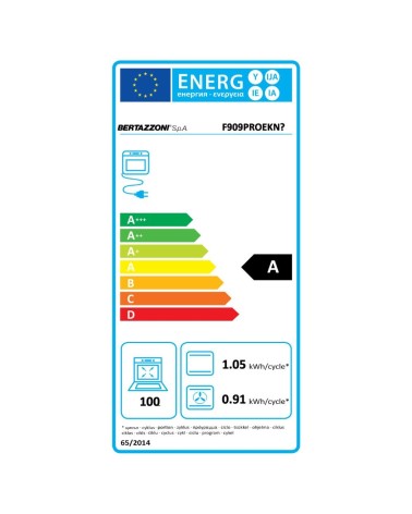 Forno da incasso Bertazzoni F909PROEKN multifunzione elettrico 9 funzioni colore carbonio classe A