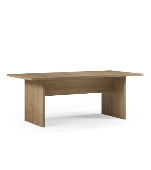 Tavolo rettangolare fisso Loana in rovere cadiz 200x100x75 H cm.
