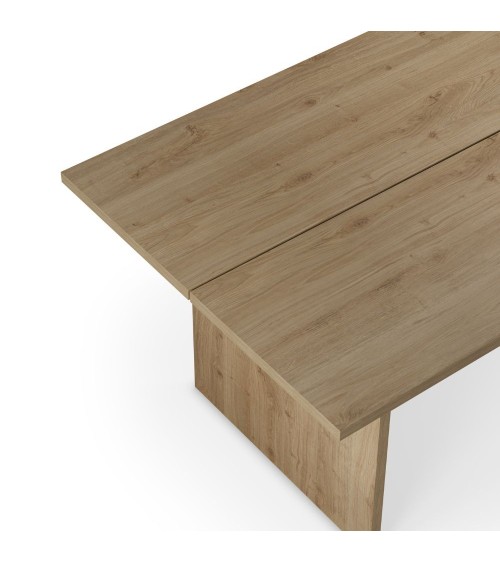 Tavolo rettangolare fisso Loana in rovere cadiz 200x100x75 H cm.