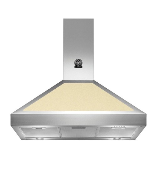 Cappa camino Bertazzoni K90AMHCRA 90 cm. 1 motore colore inox e crema classe A