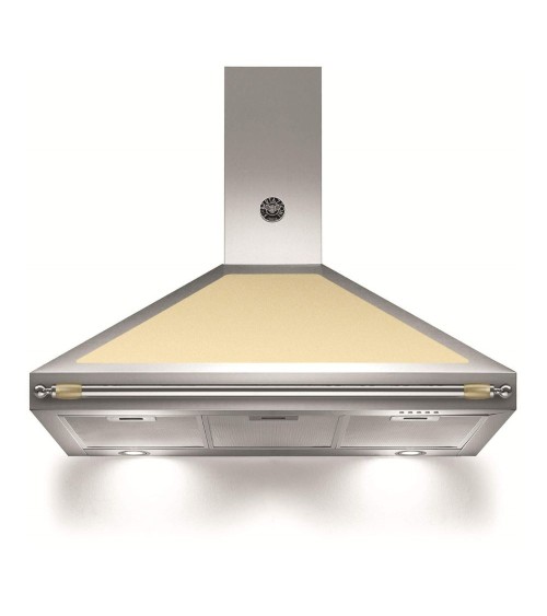 Cappa camino Bertazzoni K100HERCRA da 100 cm. in inox e crema classe A