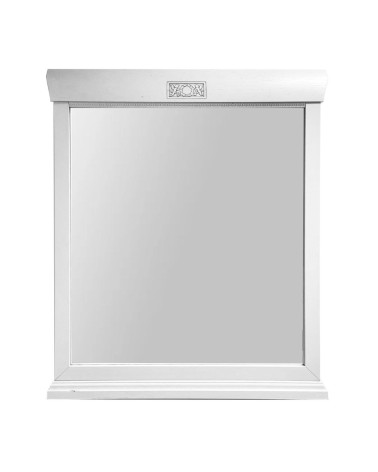 Specchiera Athena in legno con cornice colore avorio