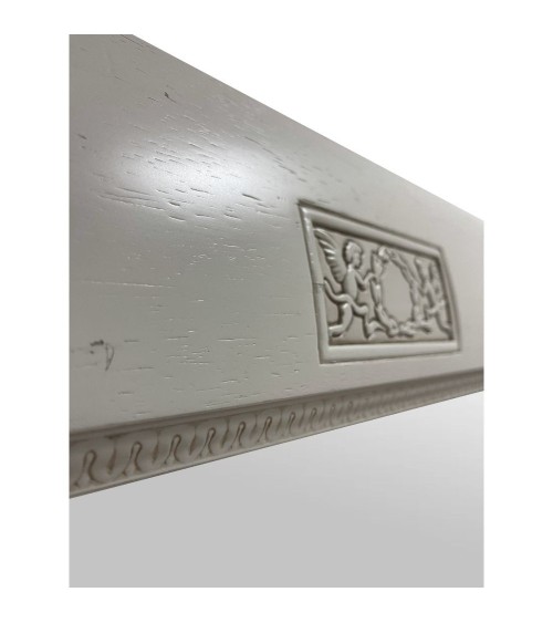 Specchiera Athena in legno con cornice colore avorio