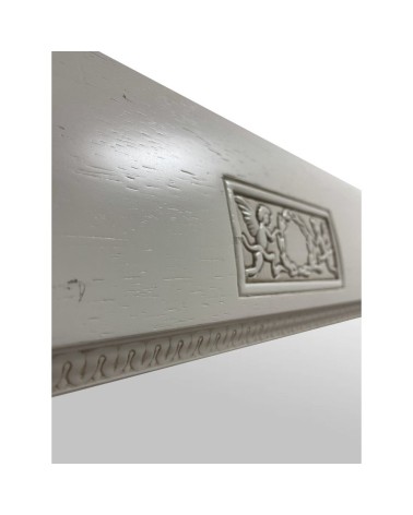 Specchiera Athena in legno con cornice colore avorio