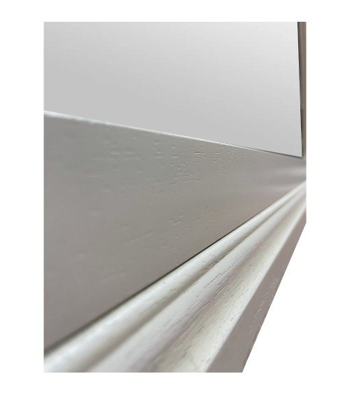 Specchiera Athena in legno con cornice colore avorio