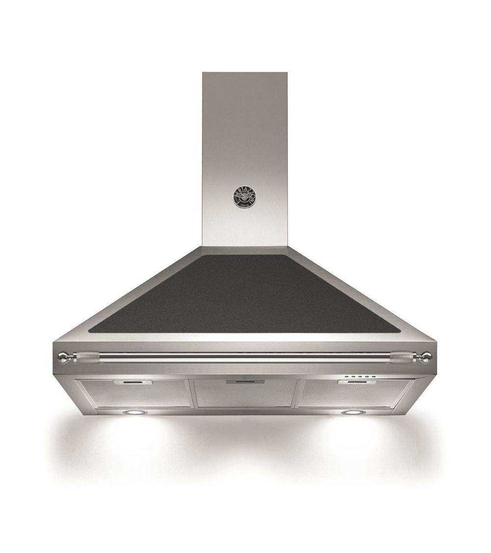 Cappa camino Bertazzoni K90HERNEA 90 cm inox e nera classe A