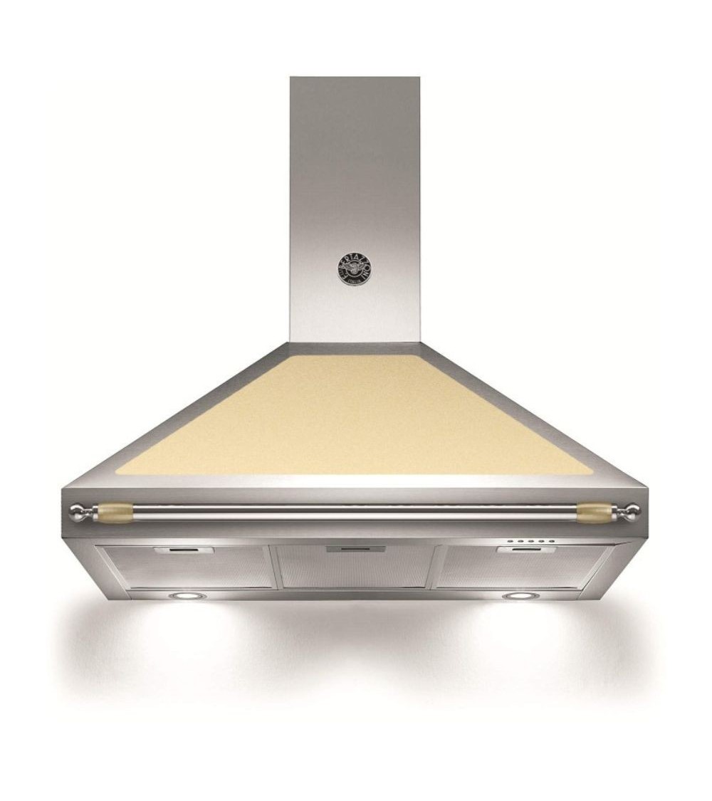 Cappa camino Bertazzoni K90HERCRA 90 cm inox e crema classe A