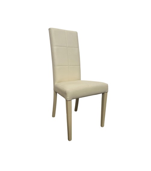 Sedia imbottita Giada standard colore beige set 2 pezzi