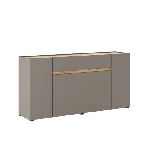 Madia Nordik 4 ante e 1 cassetto in colore congo e rovere wotan