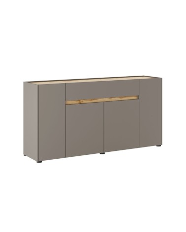 Madia Nordik 4 ante e 1 cassetto in colore congo e rovere wotan
