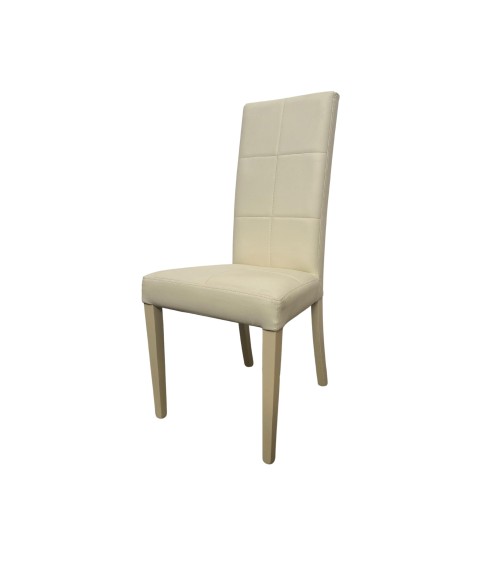 Sedia imbottita Giada standard colore beige set 2 pezzi