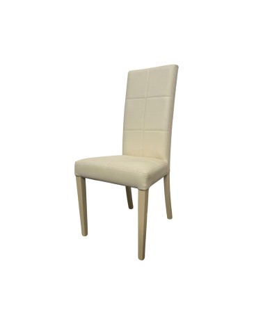 Sedia imbottita Giada standard colore beige set 2 pezzi
