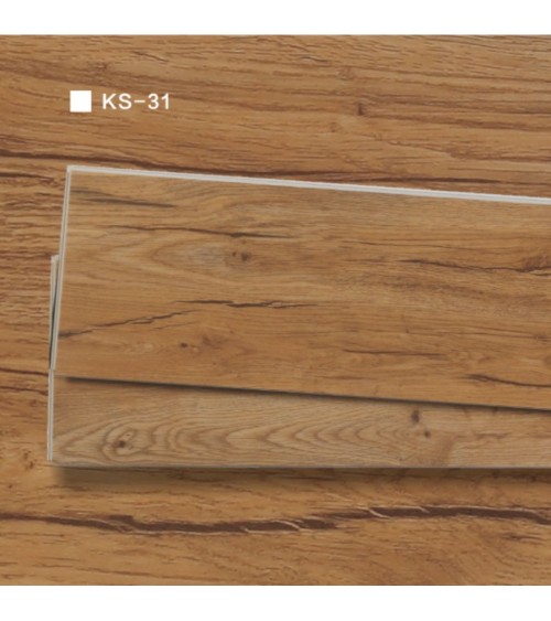 Pavimento in SPC 1220x181x5.0 mm. colore effetto legno ciliegio