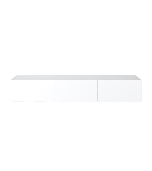 Mobile porta tv sospeso Francy 180 cm. con ante a ribalta in colore bianco