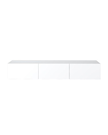 Mobile porta tv sospeso Francy 180 cm. con ante a ribalta in colore bianco