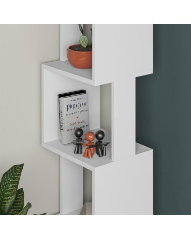 Libreria a cubo Piri colore bianco H 161x30x35 cm.
