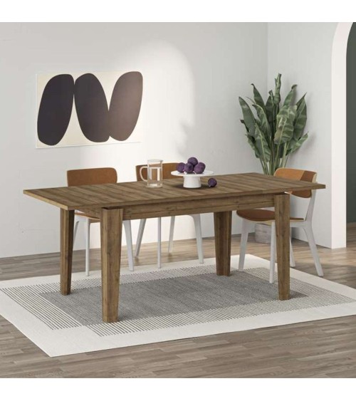Tavolo allungabile Tolmen hitit noce140x80 allungabile a 190 cm.