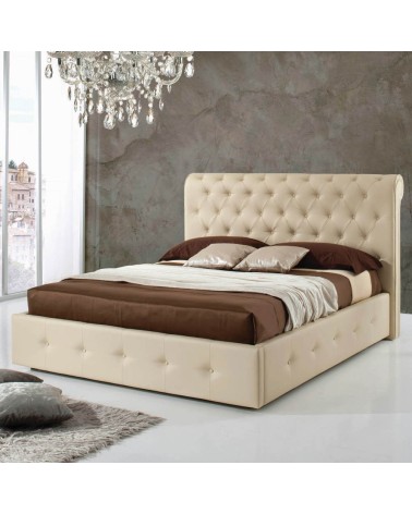 Letto una piazza e mezza contenitore Peninsula crema