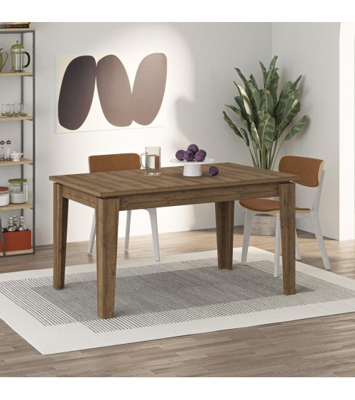 Tavolo allungabile Tolmen hitit noce140x80 allungabile a 190 cm.