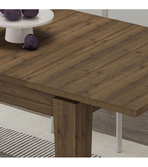 Tavolo allungabile Tolmen hitit noce140x80 allungabile a 190 cm.