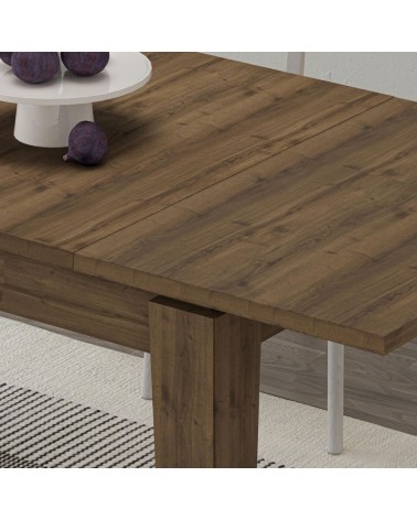Tavolo allungabile Tolmen hitit noce140x80 allungabile a 190 cm.