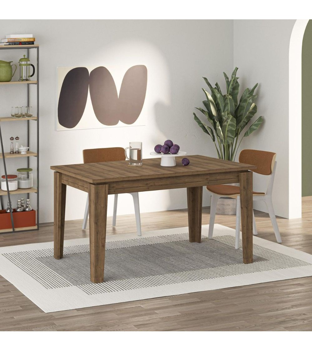 Tavolo allungabile Megaron colore hitit noce 120x80 cm.