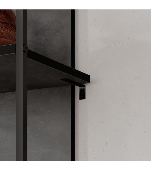 Libreria Archy 5 ripiani in colore retro grey