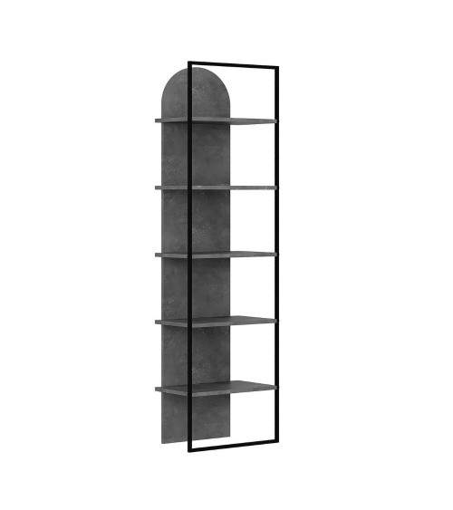 Libreria Archy 5 ripiani in colore retro grey