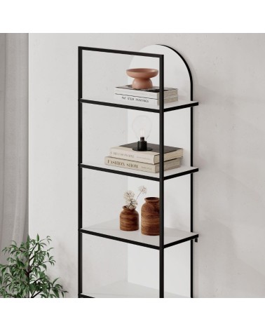 Libreria Archy 5 ripiani in colore bianco