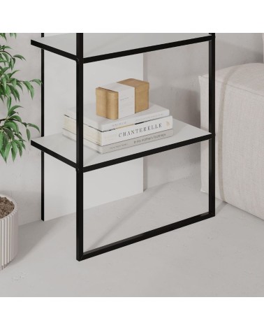 Libreria Archy 5 ripiani in colore bianco