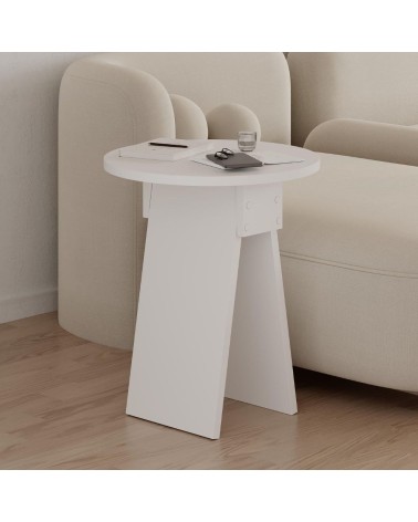 Tavolino da salotto Chen 50x42x23.4 cm. colore bianco