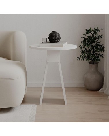 Tavolino da salotto Chen 50x42x23.4 cm. colore bianco