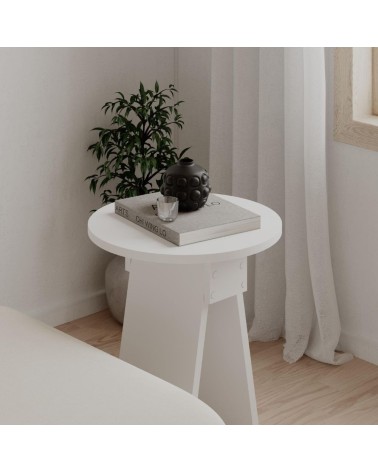 Tavolino da salotto Chen 50x42x23.4 cm. colore bianco