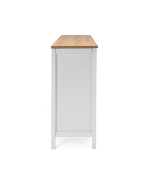 Madia Bergen51 con 4 ante e 3 cassetti colore bianco e rovere oak