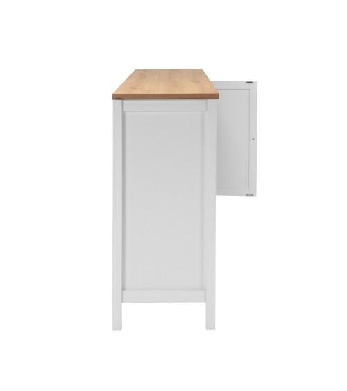 Madia Bergen51 con 4 ante e 3 cassetti colore bianco e rovere oak