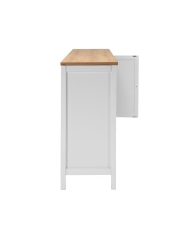 Madia Bergen51 con 4 ante e 3 cassetti colore bianco e rovere oak
