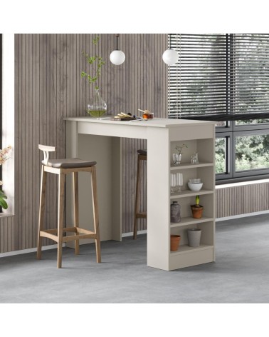Penisola da cucina tavolo alto Swallow con piano e struttura cashmere