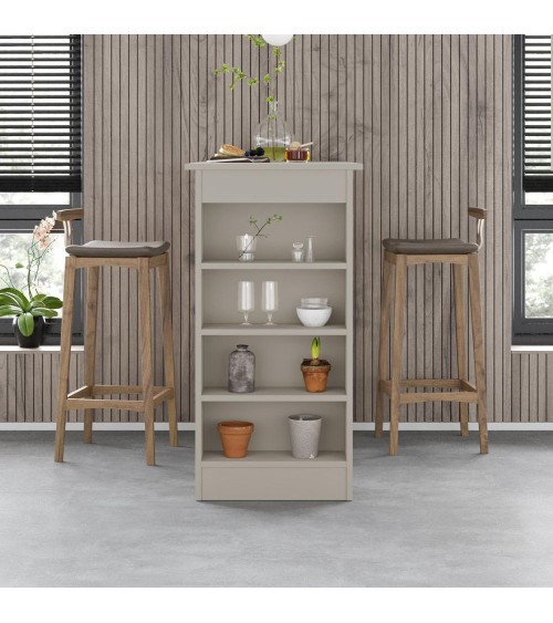 Penisola da cucina tavolo alto Swallow con piano e struttura cashmere